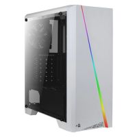 Gabinete ATX Aerocool Cylon Branco c/ Lateral em Acrlico c/ LED RGB