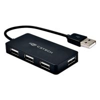 Hub USB 4 Portas Preto HU-220BK C3 Tech