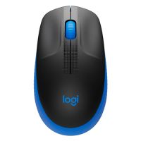 Mouse USB s/ Fio Logitech M190 Preto/Azul