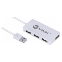 Hub USB 4 Portas 2.0 HUV-20B Branco Vinik