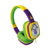 Headphone OEX HP-302 Kids Toon Verde/Roxo/Amarelo