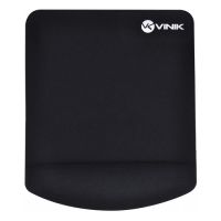 Mouse Pad Ergonmico Apoio p/ Pulso c/ Descanso Gel Vinik Preto