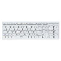 Teclado OEX Flat TC300 Slim Branco