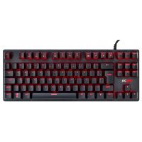 Teclado USB Pcyes Gamer Mecnico KL7 Preto (Switch Azul) c/ LED