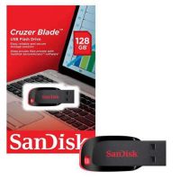 Pen Drive 128Gb Sandisk Cruzer Blade USB 2.0 Preto/Vermelho