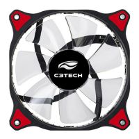 Cooler FAN 120X120X25 12V STORM Series C3 Tech c/ LED Vermelho