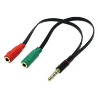 Adaptador Cabo Conversor de Audio P3 M X 2 P2 F Chipsce