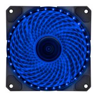 Cooler FAN 120X120X25 12V VLumi Preto c/ LED Azul Vinik