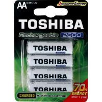Pilhas Recarregveis Toshiba 4AA 2600MAH