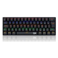 Teclado USB Redragon Gamer Mecnico Lakshmi Preto (Switch Azul) c/ LED RGB