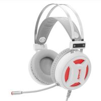 Headset Redragon Minos 7.1 Branco/Vermelho c/ Microfone (USB)