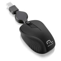 Mouse USB Multilaser Preto c/ Cabo Retratil M0231