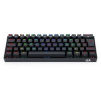 Teclado USB Sem Fio Gamer Mecnico Redragon Draconic Preto (Switch Marrom) c/ LED RGB