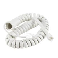 Cabo Telefone RJ11 2m Espiral Branco Storm