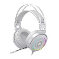 Headset Redragon Lamia 2 7.1 c/ Microfone Branco  c/ Suporte e  Led RGB (USB)