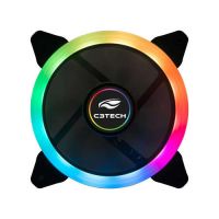 Cooler FAN 120x120x25 12v Preto c/ Led RGB