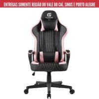 Cadeira Fortrek Gamer Vickers c/ Reg. Altura Preta/Rosa