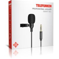 Microfone Lapela Preto Telefunken (P3)