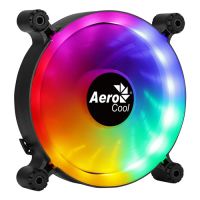 Cooler FAN 120X120X25 12V Preto Aerocool Spectro 12 c/ LED RGB