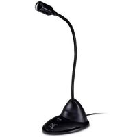 Microfone de Mesa Maxprint c/ Pedestal Preto