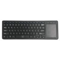 Teclado USB Sem Fio com Touchpad Maxprint TV Plus Preto