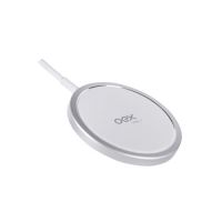 Carregador USB-C s/ Fio  Branco/Prata 15w OEX