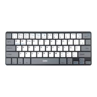 Teclado USB OEX Bluetooth Concept Cinza/Branco