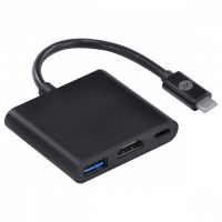 Hub USB-C 3.0 + Hdmi + USB-C Fmea Preto Vinik