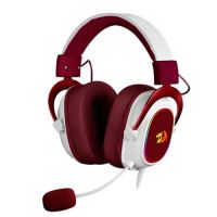 Headset Redragon Zeus x 7.1 Vermelho/Branco c/ Microfone c/ Led RGB (USB)