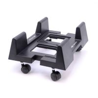 Suporte Gabinete C3 Tech Ajustvel c/ Rodizios Preto