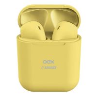 Fone de Ouvido Candy Freedom Bluetooth s/ Fio c/ Microfone Amarelo OEX