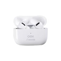 Fone de Ouvido Freedom Bluetooth s/ Fio c/ Microfone Branco OEX