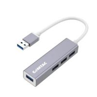 Hub USB 4 Portas 3.0 Prata Comtac