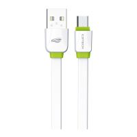 Cabo USB Macho X Micro USB 1,0M Branco/Verde C3 Tech