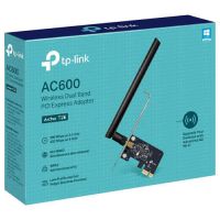 Placa de Rede PCI-E Wireless AC600 Tp-Link c/ 1 Antena Destacvel (Perfil Baixo)