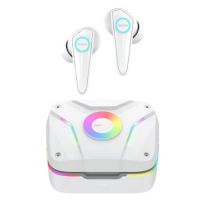 Fone de Ouvido Dapon R11 Gaming Bluetooth s/ Fio c/ Microfone Branco c/ Led