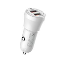 Carregador Veicular 2p 3A 36w Branco C3 Tech