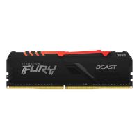 Memria Ram 8Gb DDR4 3200 Mhz Kingston Fury Beast Black c/ Led RGB
