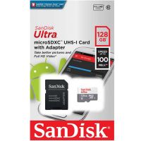 Carto de Memria Micro-SDXC UHS-I 128Gb c/ Adapt. p/ SD Card Sandisk Classe 10
