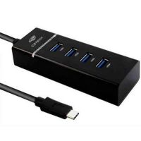 Hub USB 4 Portas 3.0 HU-300BK Preto C3 Tech