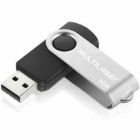 Pen Drive 8Gb Multilaser Twist USB 2.0 Preto