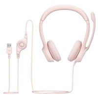 Headset Logitech H390 USB c/ Microfone Rosa