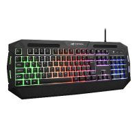 Teclado USB C3 Tech Gamer KG-80BK Preto c/ Led