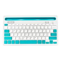 Teclado UBS Oex Bluetooth Class Branco/Azul