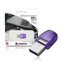 Pen Drive 64Gb Kingston Datatraveler Micro Duo 3C USB 3.2/USB-C Roxo
