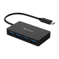 Hub USB-C 4 Portas 3.0 Preto C3 Tech