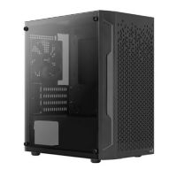 Gabinete M-ATX Aerocool Trinity Preto c/ Lateral em Vidro Temperado