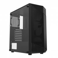 Gabinete ATX Vinik Flux Preto c/ Lateral em Vidro