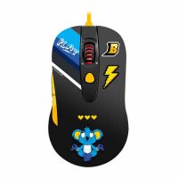 Mouse USB Redragon Brancoala Preto/Amarelo/Azul