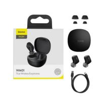 Fone de Ouvido Encok Bowie WM01 Bluetooth s/ Fio Preto Baseus